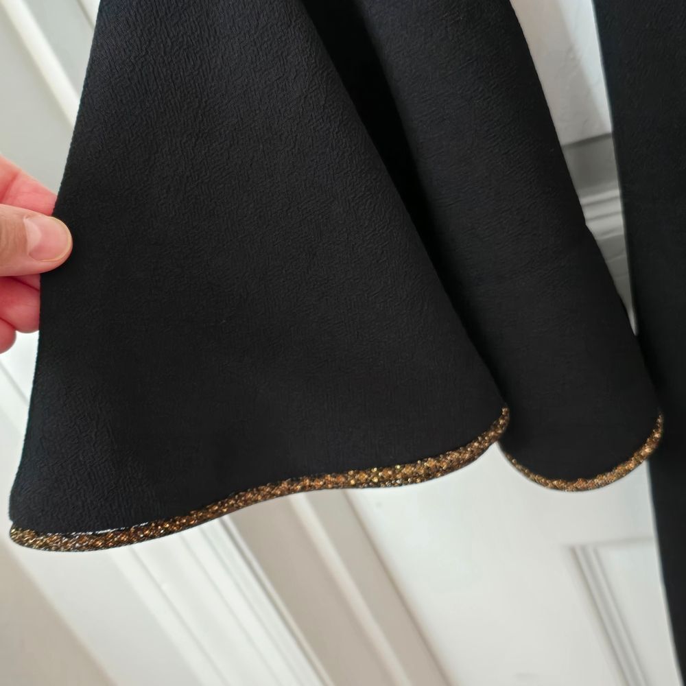 Trina Turk Black Dress with Gold Accents - Picture 5 of 6